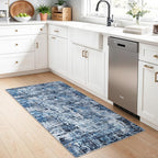 2x5 Washable Kitchen Runner Rug – Non-Slip Rubber Backing Low-Pile Soft Small by ZHXXUJ