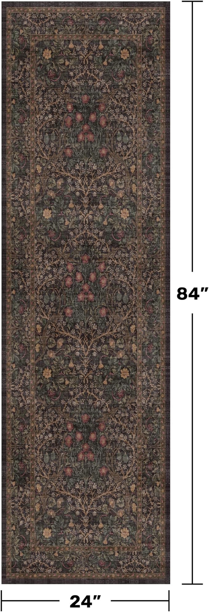 Boho Vintage 2x7 Long Runner Rugs - Image 2
