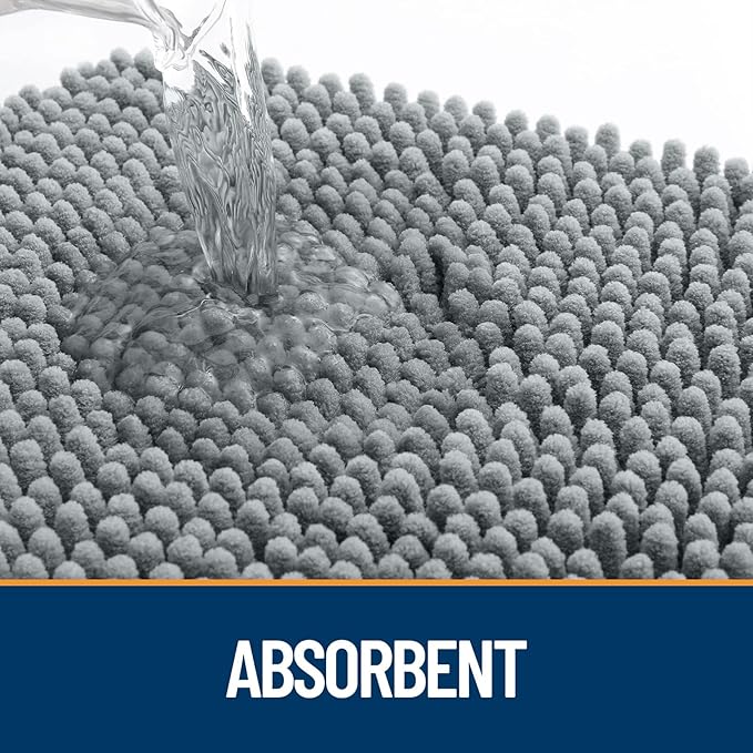 OLANLY Dog Door Mat for Muddy Paws 30x20, Paw Print Design, Absorbs Moisture - Image 3