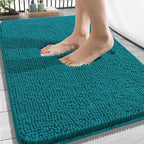 OLANLY Bathroom Rugs 34x21, Extra Soft Absorbent Chenille Bath Rugs, Rubber by OLANLY