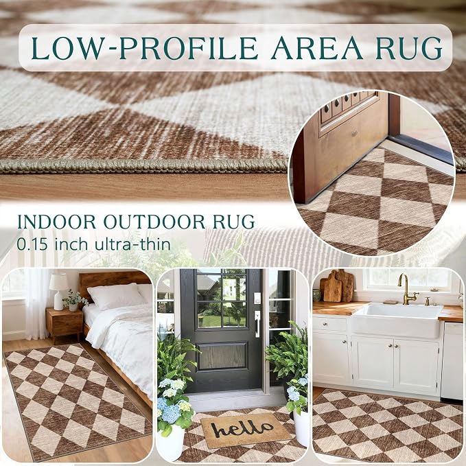 Checkered Entryway Rug - Image 6