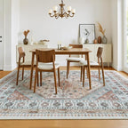 6x9 Washable Area Rugs, Large Living Room Rug, Vintage Boho Carpet, Non Slip & - Image 5