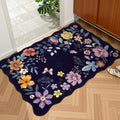 Lahome Floral Entryway Rug, 2X3 Washable Kitchen Rug Non-Slip, Ultra-Thin Soft by Lahome