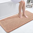 OLANLY Bathroom Runner Rugs 47x20, Extra Soft Absorbent Chenille Bath Rugs by OLANLY
