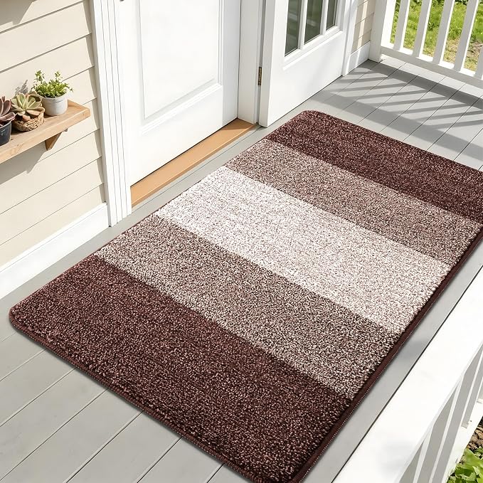 Kitinjoy Indoor Outdoor Door Mat, 59x32 Non-Slip Absorbent Dirt Trapper by Kitinjoy
