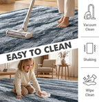6x9 Ft Large Shag Rugs for Living Room Decor, Tie-Dyed Ultra Soft Fluffy Furry - Image 7
