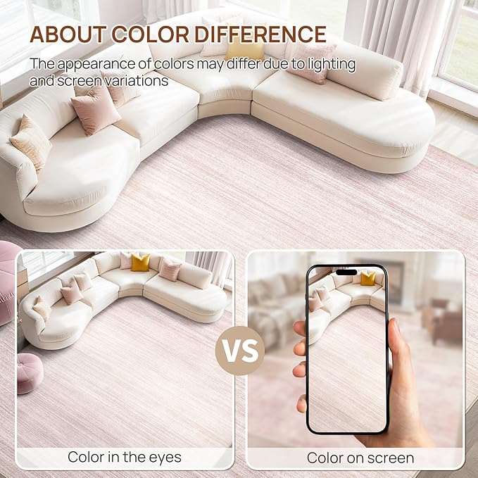 UERMEI 9x12 Washable Area Rug - Image 6