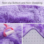 AROGAN Soft Rainbow Area Rugs for Girls Room 3x5 Feet, Fluffy Girls Bedroom Rugs - Image 3