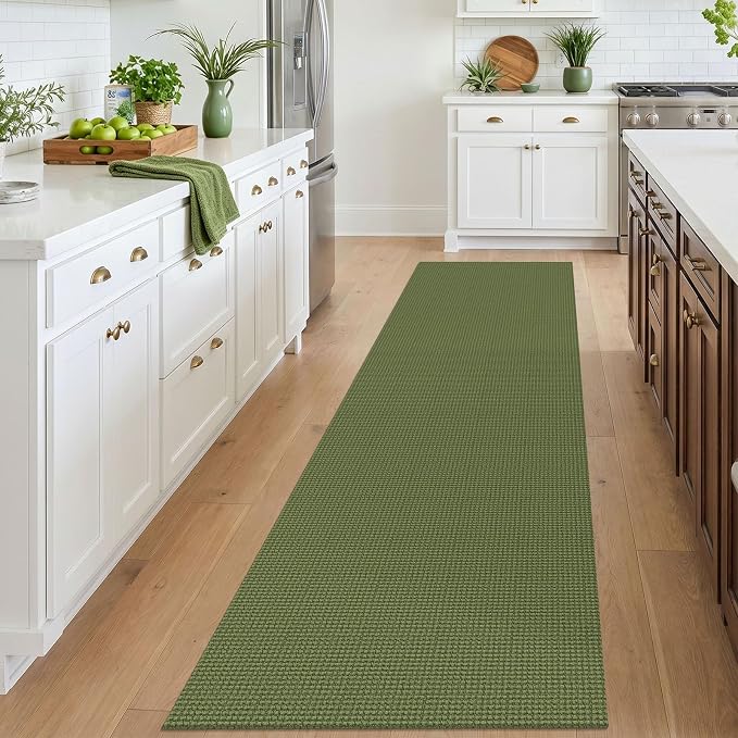 IOHOUZE Washable Runner Rug 2.6x10 Non Slip Rubber Backed Long Hallway Runner - Image 2