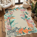 Rugxara 3x5 Rug for Entryway Bedroom, Leopard/Cheetah/Zebra/Tiger Print Throw by Rugxara