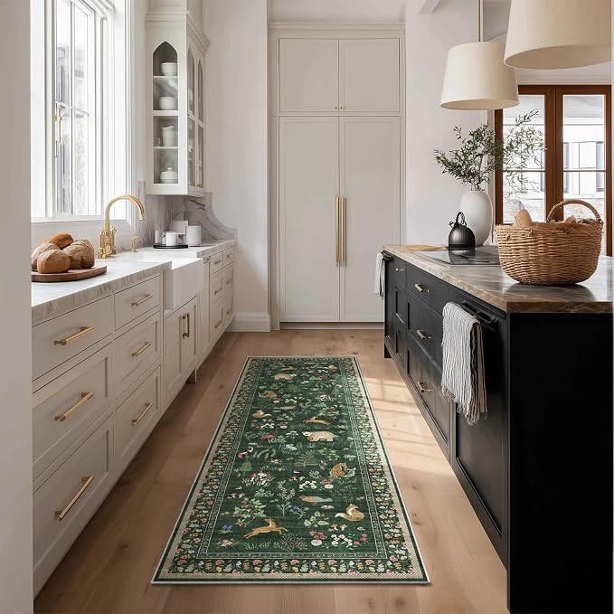 Washable Kitchen Rug Runners for Hallways: 2'x6' Bedroom Runner Rug Non Slip - Image 7