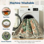 Lessymo Washable Area Rug for Living Room, 9x12 Large Rugs - Image 5