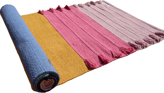 Jaipur art & Rugs Cotton Yoga Mat by JAIPURARTANDRUGS