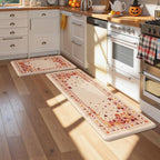 KIMODE Fall Kitchen Mats Cushioned Anti Fatigue 17"x47"+17"x29", Padded Kitchen by StayinComfortCookwithJoy