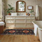 RELEANY Area Rugs Runner 2'x5' Washable Non-Slip, Floral Vintage Distress - Image 3
