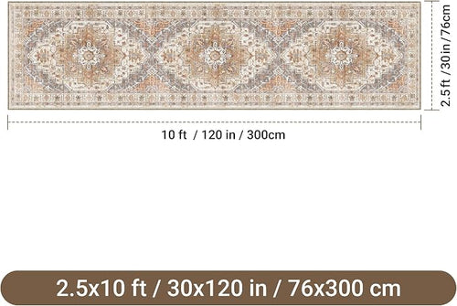 2'6" x 10'Non Slip Runner Rugs - Image 2