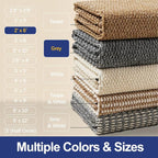 Faux Jute Hallway Runner Rug 2'x6', Washable & Non-Slip, No Odor. Farmhouse - Image 7