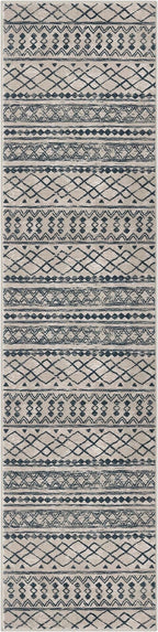 KUTA Boho Runners for Hallways 2x8 Light Brown Black Moroccan Washable Runner - Image 9
