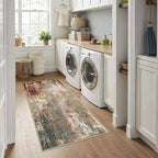 RELEANY Washable Area Rugs 3x6 Non-Slip Modern Abstract Soft - Image 2