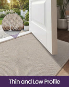 DEXI Ultra Thin Door Mat Indoor Entrance 24x36, Non Slip Rubber Backed Entryway - Image 4