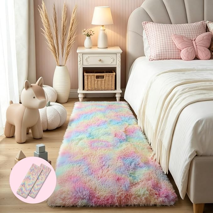 KCHOWUA Fluffy Fuzzy Unicorn Thick Rugs - Image 2