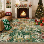 RELEANY Washable Area Rugs 9'x12' Non-Slip Modern Abstract Soft - Image 8