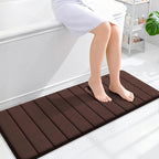 OLANLY Memory Foam Long Bathroom Rugs Runner 47x17, Super Soft Absorbent Bath by OLANLY