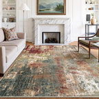 RELEANY Washable Area Rugs 6'x9' Non-Slip Modern Abstract Soft - Image 8