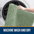 OLANLY Large Bathroom Rugs 70x46, Extra Soft Absorbent Chenille Bath Rugs - Image 5