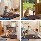 Smiry Dog Door Mat for Muddy Paws 54x32, Absorbent Dirt Trapper, Non-Slip - Image 7