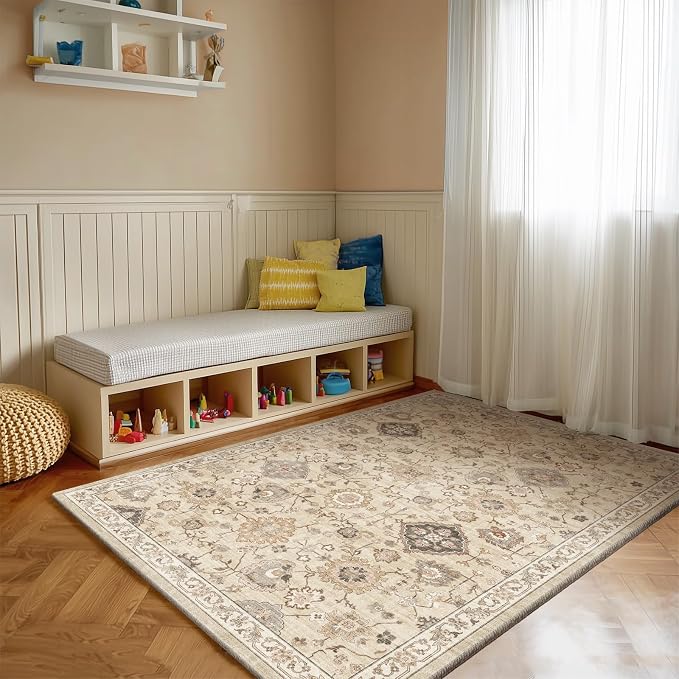 Washable Entryway Small Area Rugs: Door Mat Indoor Entrance 3x5 Rug Stain - Image 6