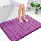 OLANLY Memory Foam Bath Mat 40x32, Super Soft Absorbent Bathroom Rugs, Quick Dry by OLANLY