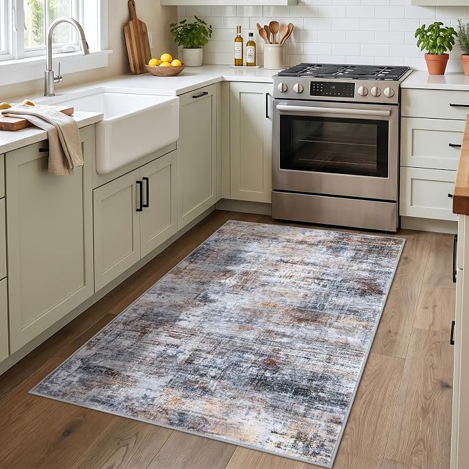IOHOUZE Abstract Area Rug 3x4 Ft Washable Rugs - Image 2