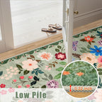 10x14 Area Rugs for Living Room: Floral Washable Rug Vintage Large Soft Boho - Image 8