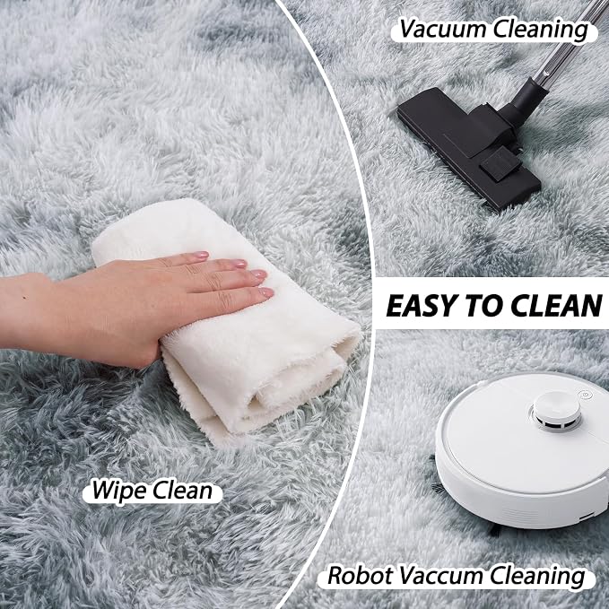 Area Rugs 9x12 for Living Room, Ultra Soft Fluffy Rugs for Bedroom, Non-Slip - Image 4