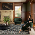 Washable Area Rugs for Living Room: 8x10 Bedroom Rug Vintage Boho Area Rug - Image 8