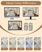 Madane Runner Rug 2'6''x8' Kitchen Runner, Hallway Runner Printed Vintage Rug - Image 9