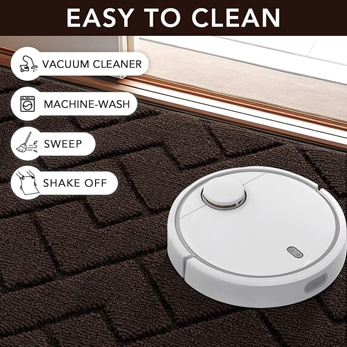hicorfe Indoor Doormat, Welcome Door mat, Non Slip Door Mats 20"x32" Absorbent - Image 6