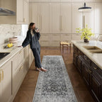 Runner Rug Washable Kitchen Runner: 2'x 6' Hallway Runner Rugs Stain Resistant - Image 7