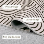 Washable Rug 4ft Area Rugs for Living Room, Abstract Rug for Bedroom, Soft - Image 7