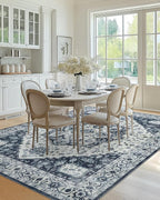 AMADA HOMEFURNISHING 8x10 Area Rug, Washable Low-Profile Large Area Rug - Image 7