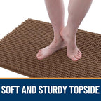 OLANLY Dog Door Mat for Muddy Paws 47x20, Ultra Absorbent Chenille Mud Doormat - Image 3