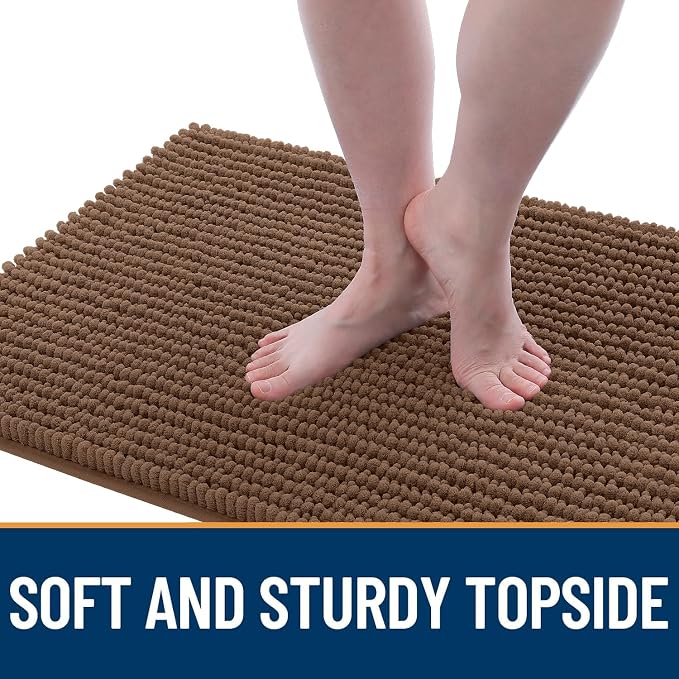OLANLY Dog Door Mat for Muddy Paws 47x20, Ultra Absorbent Chenille Mud Doormat - Image 3