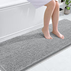 OLANLY Bathroom Runner Rugs 70x24, Soft Absorbent Chenille Bath Rugs, Rubber by OLANLY