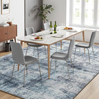 Lofus 5x7 Area Rug for Living Room, Neutral Modern Washable Carpet for Bedroom - Image 3