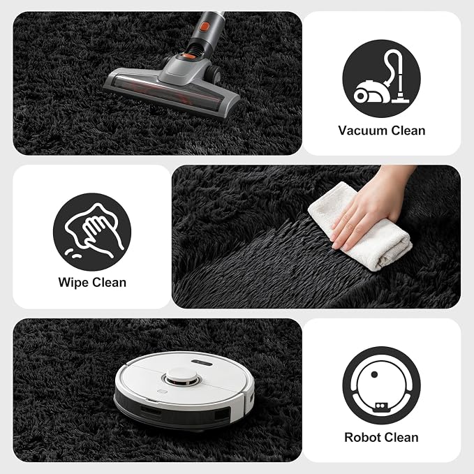 Shag Area Rugs for Bedroom Living Room, 4X6 Ultra Soft Fluffy Area Rugs for Dorm - Image 6