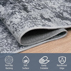 9x12 Area Rugs for Living Room Rug Washable: Abstract Large Rug for Dining Room - Image 4