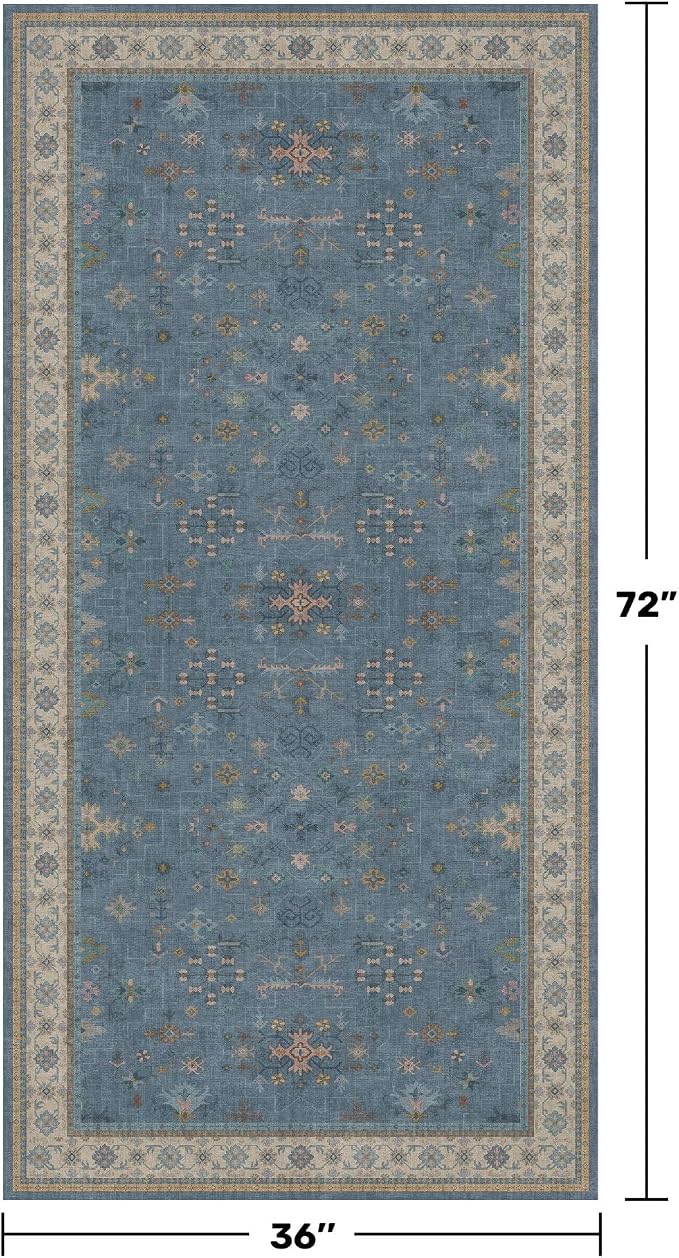 Washable 3x6 Throw Rug for Large Kitchen - Image 2