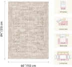 Latte&Fog 6x9 Beige Rugs for Living Room, Large Area Rug for Bedroom, Dining - Image 2