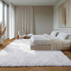 ONASAR White 8x10 Area Rugs for Living Room, Large Fluffy Shag Bedroom Rug - Image 5